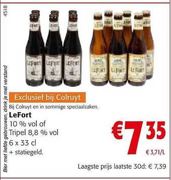 Colruyt Lefort aanbieding