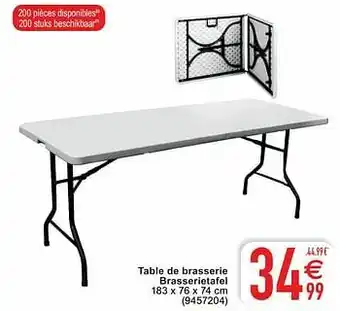 Cora Table de brasserie brasserietafel aanbieding