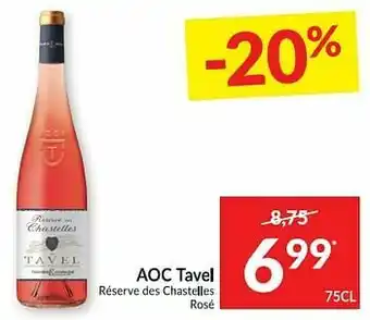 Aoc tavel réserve des chastelles rosé