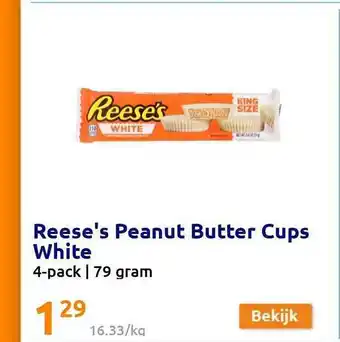 Action Reeese's peanut butter cups white aanbieding