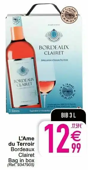 Cora L`ame du terroir bordeaux clairet aanbieding