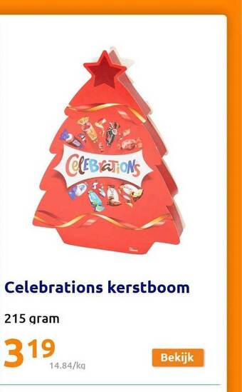 Action Celebrations kerstboom aanbieding