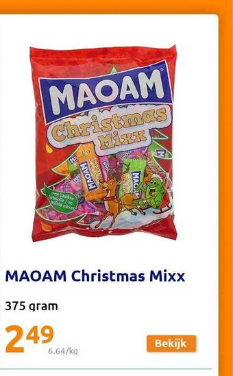 Action Maoam christmas mixx aanbieding