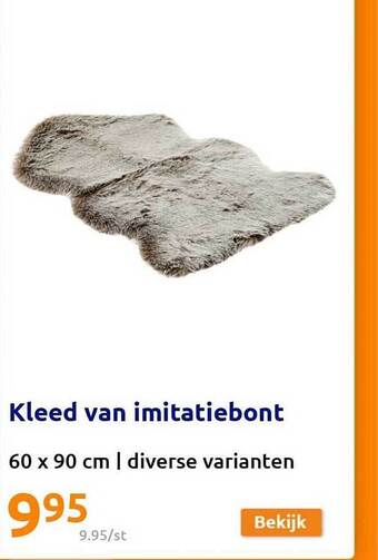 Action Kleed van imitatiebont aanbieding