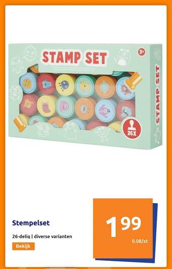 Action Stempelset aanbieding