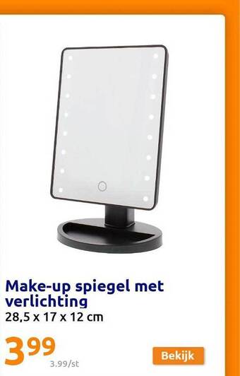 Action Make-up spiegel met verlichting aanbieding