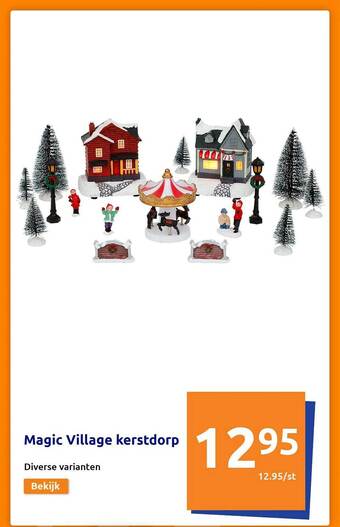 Action Magic village kerstdorp aanbieding