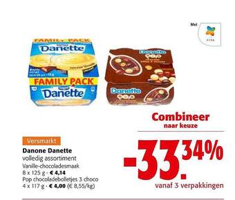 Colruyt Danone danette aanbieding