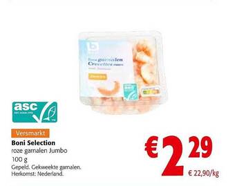 Colruyt Boni selection roze garnalen jumbo aanbieding