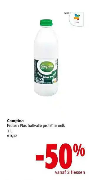 Colruyt Campina protein plus halfvolle proteïnemel aanbieding