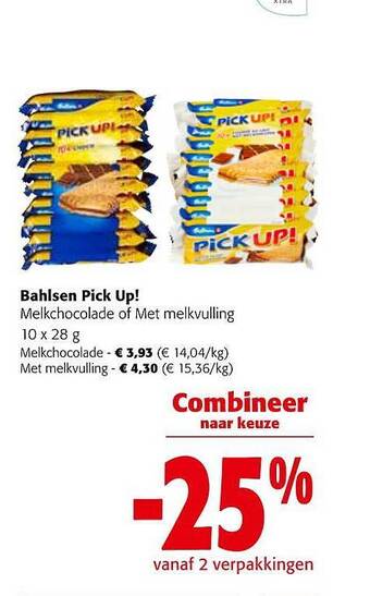 Colruyt Bahlsen pick up! aanbieding