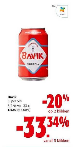 Colruyt Bavik super pils aanbieding