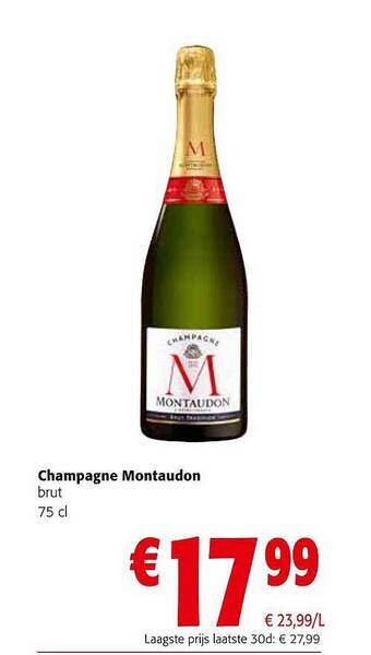 Colruyt Champagne montaudon aanbieding