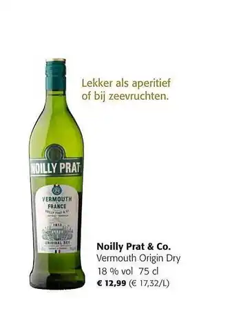 Noilly prat &co vermouth origin dry 18% vol