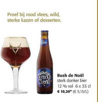 Colruyt Bush de noël sterk donker bier aanbieding