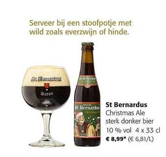 Colruyt St bernardus christmas ale sterk donker bier aanbieding
