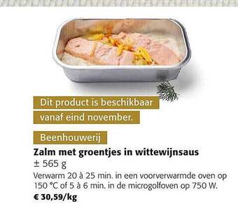 Colruyt Zalm met groentjes in wittewijnsaus aanbieding