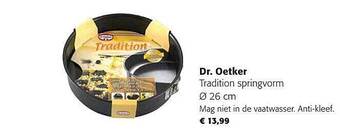 Colruyt Dr. oetker tradition springvorm aanbieding