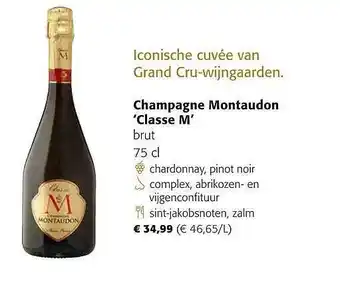 Colruyt Champagne montaudon 'classe m' brut aanbieding