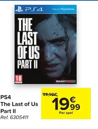 Carrefour Ps4 the last part of us part II aanbieding