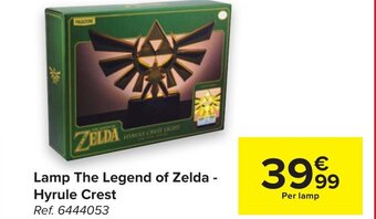 Carrefour Lamp the legend of zelda - hyrule crest aanbieding