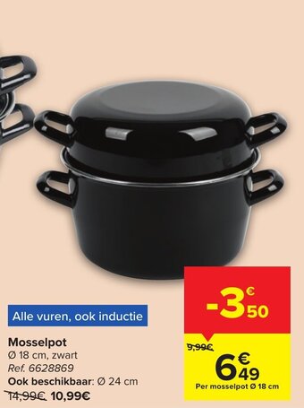 Carrefour Mosselpot 18 cm aanbieding