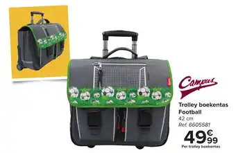 Campus trolley boekentas football 42 cm