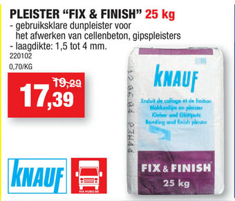 Hubo Pleister Fix & Finish 25kg aanbieding