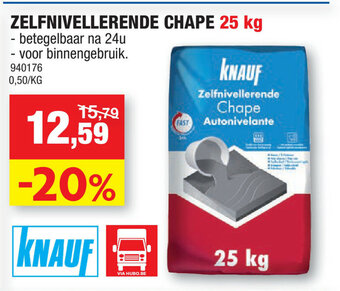 Hubo Zelfnivellerende Chape 25kg aanbieding