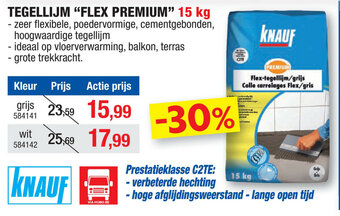 Hubo Tegellijm Flex Premium 15 kg aanbieding