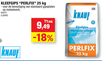 Kleefgips Perlfix 25kg