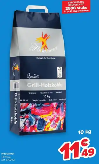 Carrefour Houtskool 10 kg aanbieding