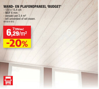 Hubo Wand- En Plafondpaneel Budget aanbieding