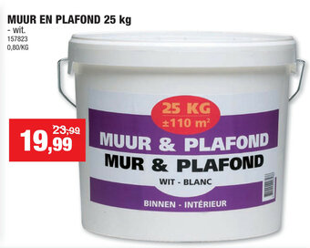 Hubo Muur En Plafond 25 kg aanbieding