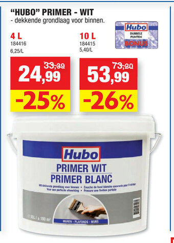 Hubo Hubo Primer Wit aanbieding
