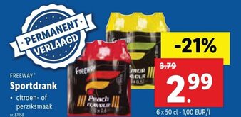 Lidl Freeway Sportdrank aanbieding