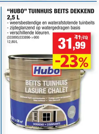 Hubo Hubo Tuinhuis Beits Dekkend 2.5L aanbieding