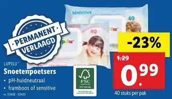 Lidl Lupilu Snoetenpoetsers aanbieding