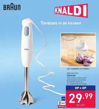 ALDI Braun mq 120 pesto staafmixer 450w aanbieding