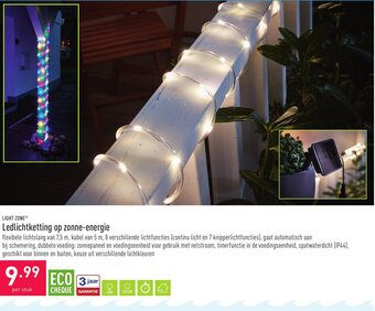 ALDI Light zone ledlichtketting op zonne-energie aanbieding