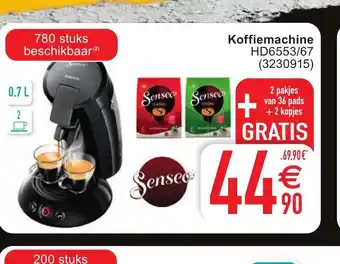 Cora Koffiemachine HD6553/67 aanbieding