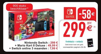 Cora Nintendo switch aanbieding