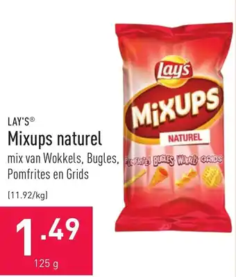 ALDI Lay's mixups naturel 125g aanbieding