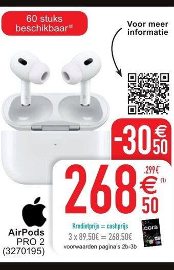 Cora Airpods PRO 2 aanbieding
