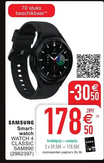 Cora Samsung smartwatch watch 4 classic SAM890 aanbieding