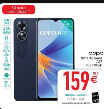 Cora OPPO Smartphone A17 aanbieding