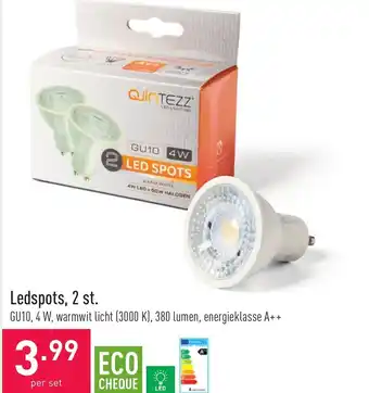 ALDI Ledspots, 2 st. 4w aanbieding