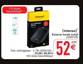 Cora (Intenso) externe harde schijf aanbieding