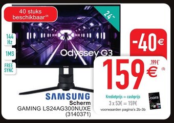 Cora Samsung scherm aanbieding