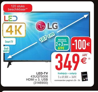 Cora Led Tv 43UQ75006 aanbieding